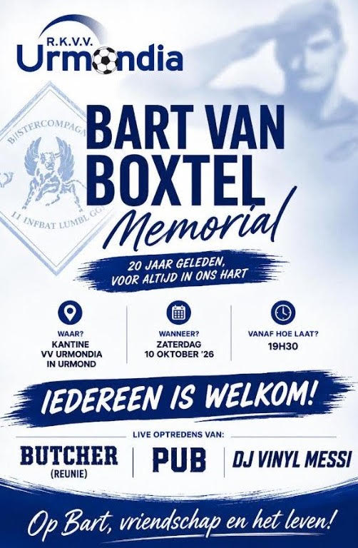 BART VAN BOXTEL MEMORIAL